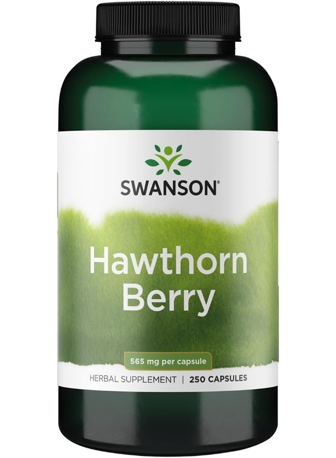 Swanson Hawthorn Berries, 565 mg 250 Caps - Image 1